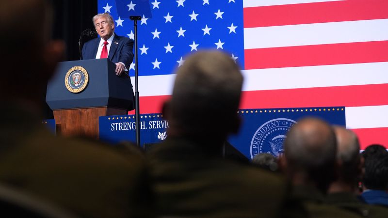 Fact check: Trump makes numerous false claims to generals and admirals, some about the military | CNN Politics