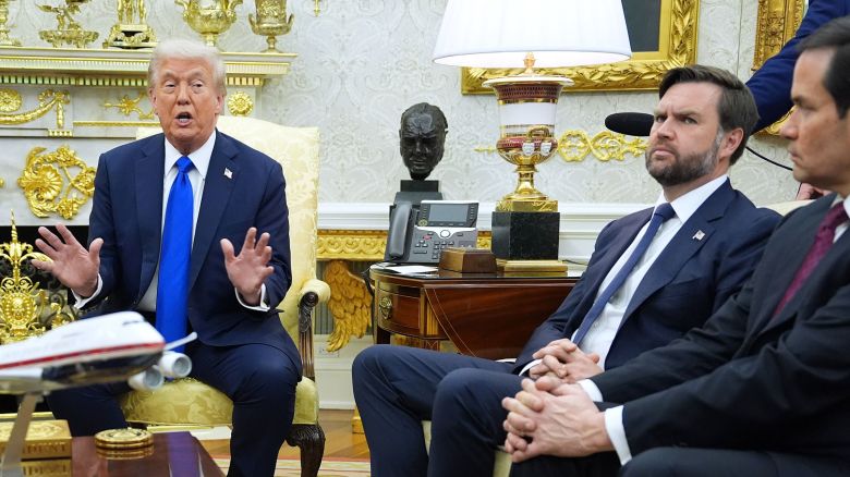 President Donald Trump in the Oval Office of the White House, on Tuesday.