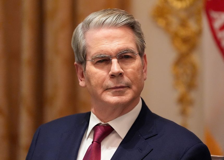 Treasury Secretary Scott Bessent in the Cabinet Room of the White House on October 17.
