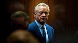 Robert Francis Kennedy Jr., Trump's pick for Health Secretary, heads to meetings with Senators at Hart Senate Office Building in Washington on Monday, Dec. 16, 2024. (Angelina Katsanis/POLITICO via AP Images via AP Images)