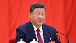 Chinese leader Xi Jinping speaks during meeting of senior Communist Party leadership earlier this month.