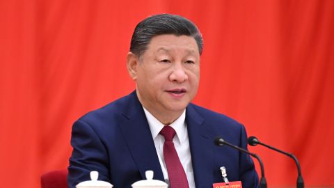 Chinese leader Xi Jinping speaks during meeting of senior Communist Party leadership earlier this month.