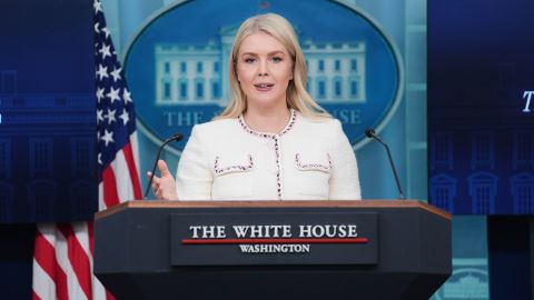 White House press secretary Karoline Leavitt speaks during a press briefing at the White House, Thursday, Oct. 23, 2025, in Washington.
