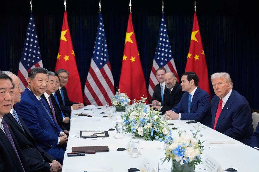 President Donald Trump and Chinese President Xi Jinping met in South Korea on Thursday in a historic summit. The leaders revealed early plans for a trade deal.