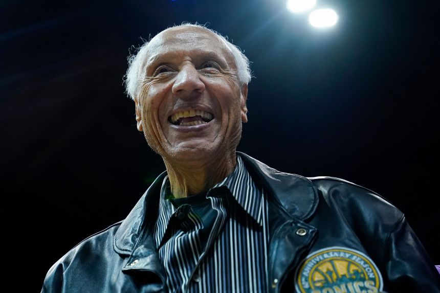 Former Seattle SuperSonics coach and player Lenny Wilkens in 2023.