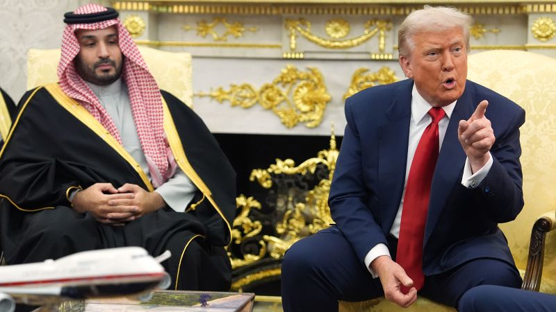 Trump and Saudi Crown Prince Mohammed bin Salman at White House
