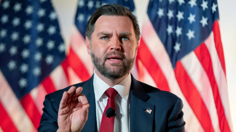 Vice President JD Vance speaks with Breitbart News Washington bureau chief Matthew Boyle at Andrew W. Mellon Auditorium, Thursday, Nov. 20, 2025, in Washington.