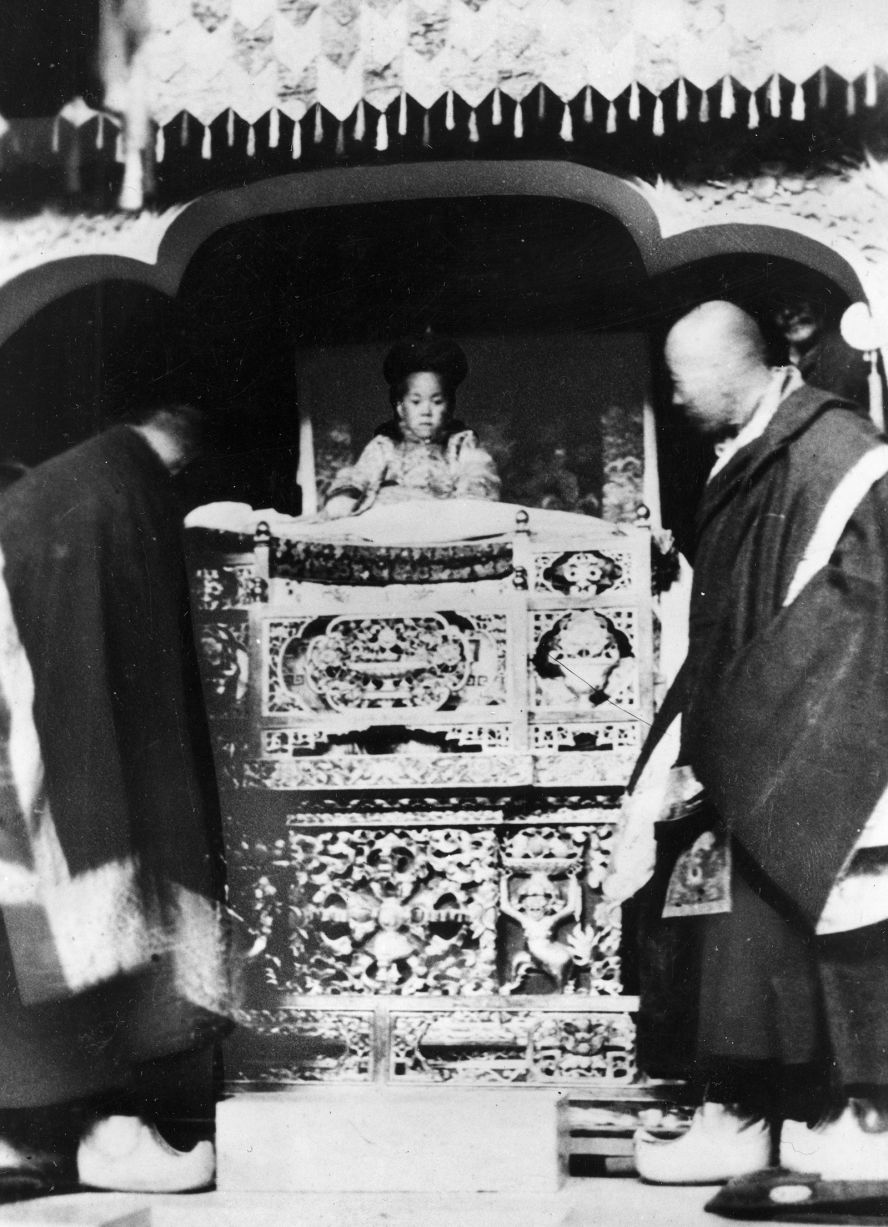 The Dalai Lama's enthronement ceremony took place on February 22, 1940, in Lhasa, Tibet. He was renamed Jetsun Jamphel Ngawang Lobsang Yeshe Tenzin Gyatso (Holy Lord, Gentle Glory, Compassionate, Defender of the Faith, Ocean of Wisdom).