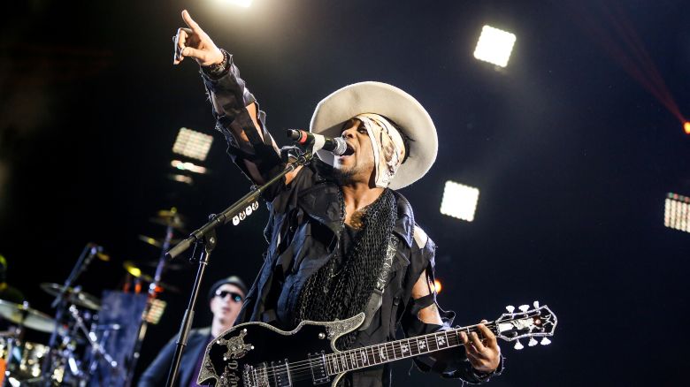 D'Angelo performs during FYF Fest at L.A. Memorial Sports Arena & Exposition Park on Sunday, Aug. 23, 2015, in Los Angeles.