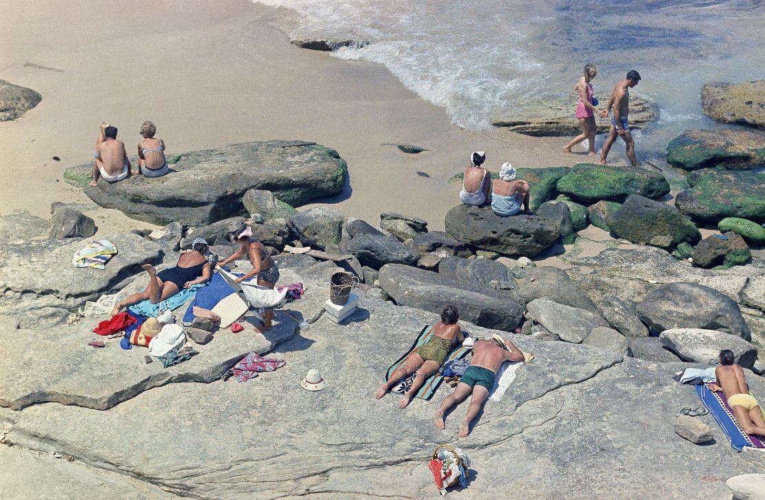 Mary and Wayne met while staying in Bondi Beach in Australia, pictured here in the 1970s: "It was a pretty cool place to meet," says Mary.