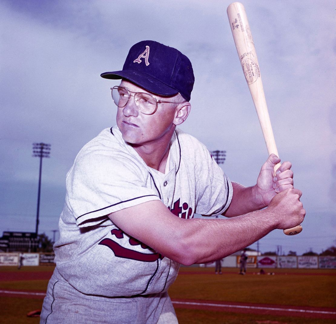 Outfielder Whitey Herzog, of the Kansas City Athletics, is pictured in March 1959.