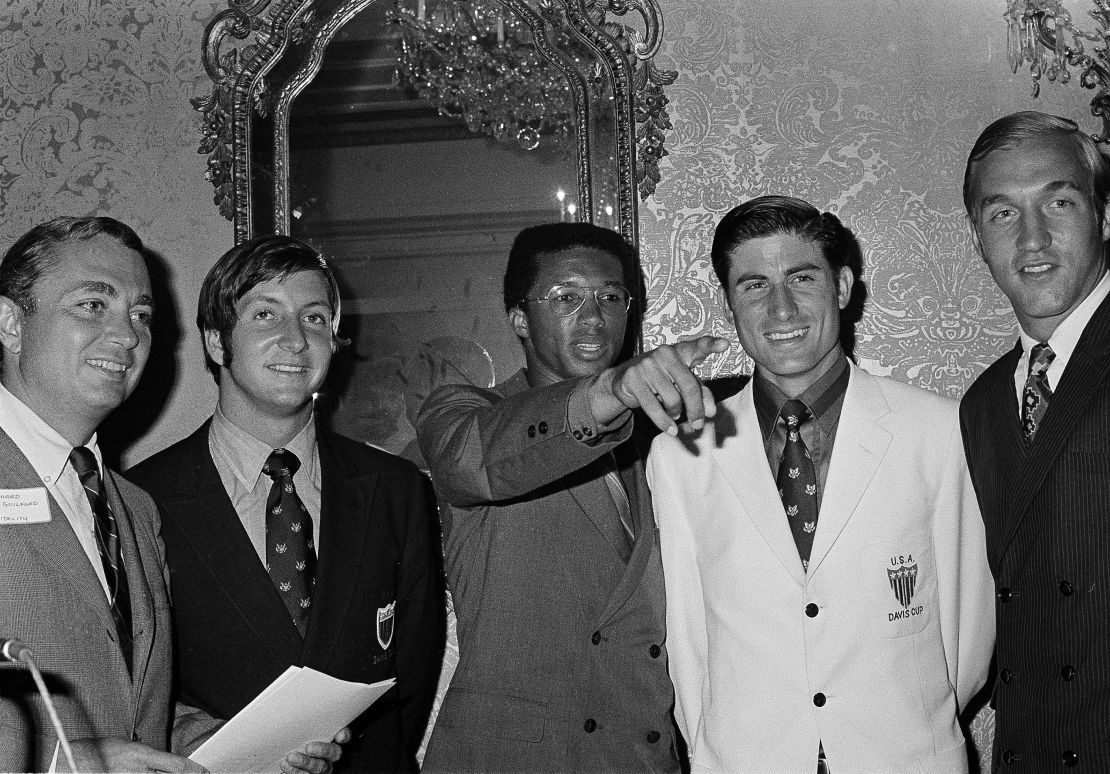 Arthur Ashe was the first African American to play for the US Davis Cup team.