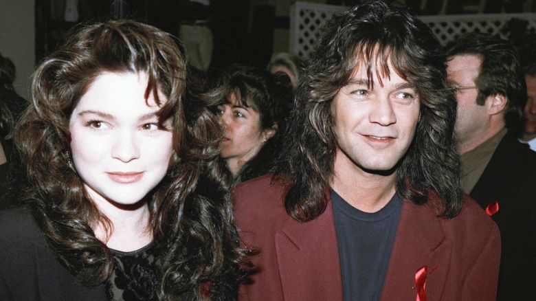 Rocker Eddie Van Halen is shown with wife Valerie Bertinelli in Los Angeles, Jan. 13, 1993.