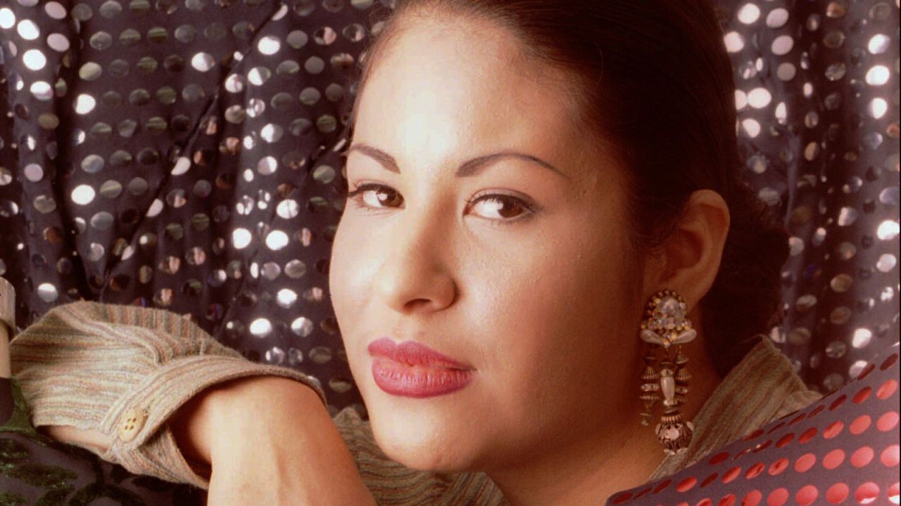 Tejano music star Selena poses March 7, 1995, in Corpus Christi, Texas, while wearing a ring given to her by Yolanda Saldivar. Selena was shot at the Days Inn motel in Corpus Christi on March 31, 1995. Saldivar, who is on trial in Houston, is accused of murdering Selena. (AP Photo/Paul Howell, Houston Chronicle)