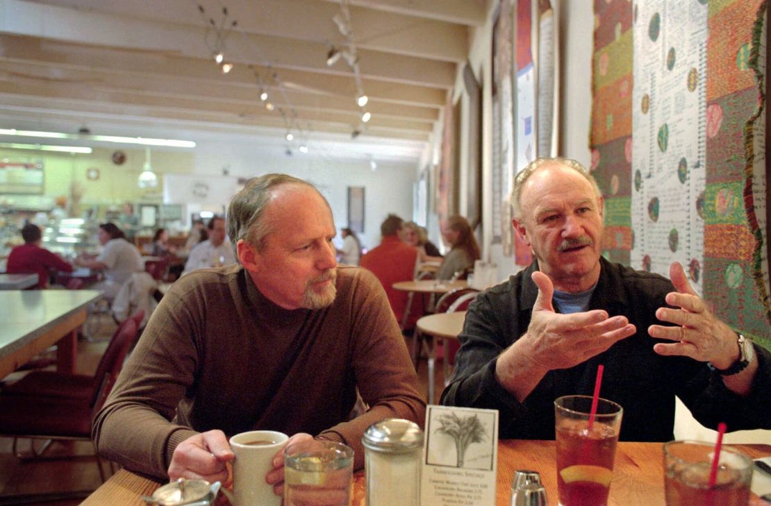 Gene Hackman, right, and his longtime friend, Daniel Lenihan, pictured in Santa Fe, New Mexico in 1999.