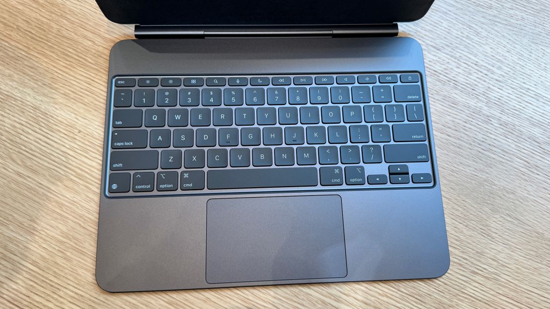 The keyboard half of the Apple Magic Keyboard for iPad Pro in black