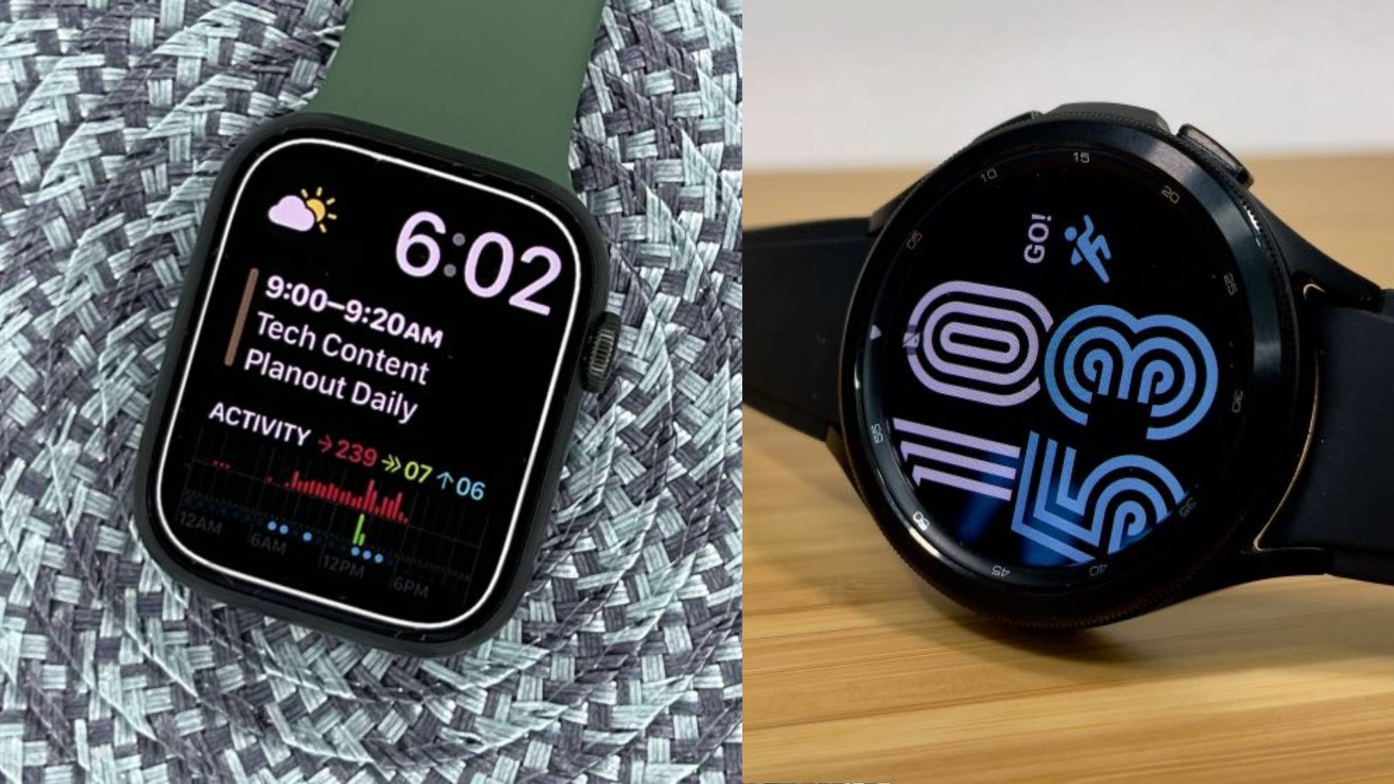 Doe mijn best Dosering Vooruitgang Apple Watch 7 vs. Samsung Galaxy Watch 4: Which smartwatch is for you? |  CNN Underscored