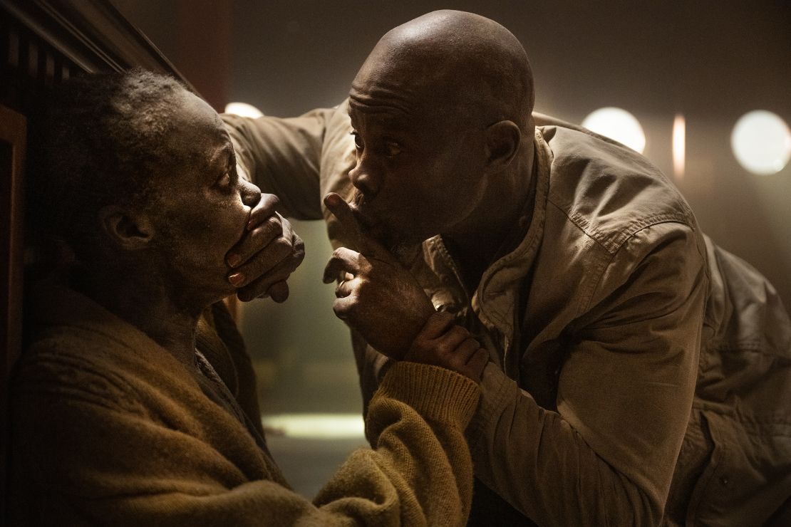 Lupita Nyong’o and Djimon Hounsou in "A Quiet Place: Day One."