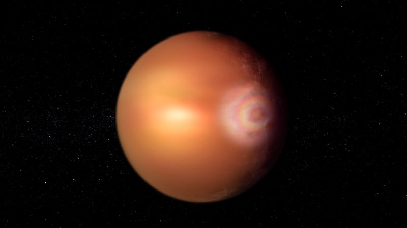 „Слава“, подобна на дъга, забелязана на адски гореща екзопланета за първи път