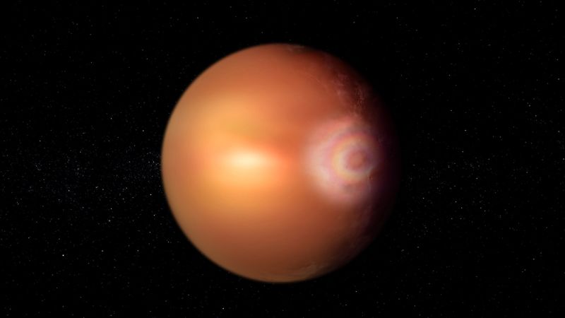A rainbow-like phenomenon may glow on the hellish exoplanet WASP-76b