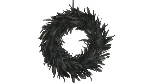 Ashland 18” Black Feather Wreath