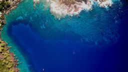 GAO shot - ASU boats in Honaunau Bay - 25Jan2020.