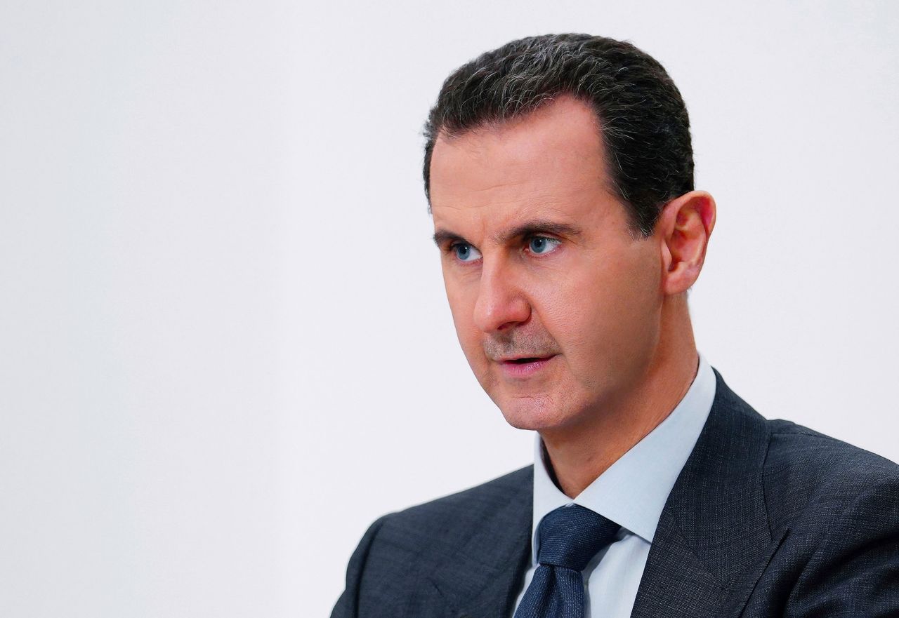 Syrian President Bashar al-Assad speaks in Damascus in 2019.