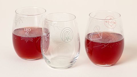 Astrology Wine Glass