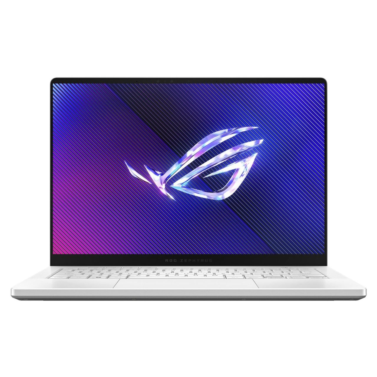 the Asus Rog Zephyrus G14 with the ROG logo on screen