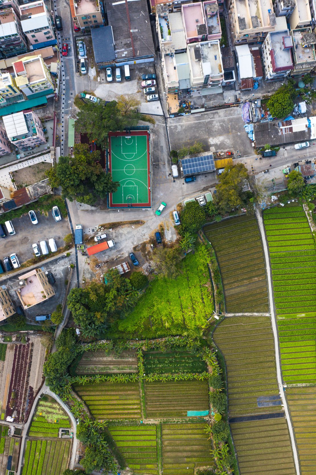 Even in Hong Kong’s remote corners, where urban towns meet farmland, there are still basketball courts to be found.