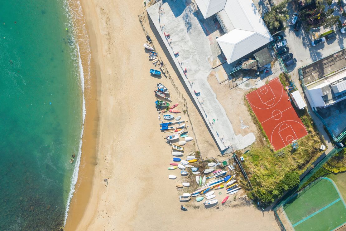 The project took Bell beyond the urban areas, to remote areas like the beaches of Shek O village (pictured).