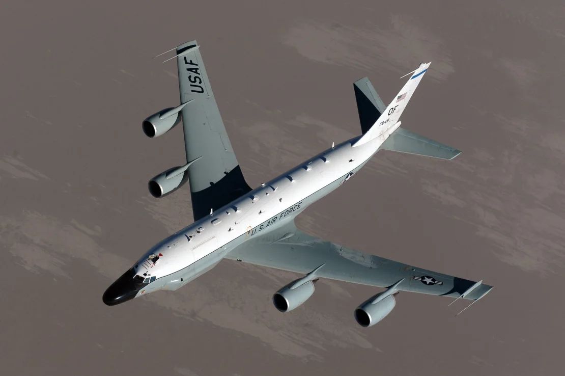 Un avión RC-135 Rivet Joint de la Fuerza Aérea, visto en 2011.