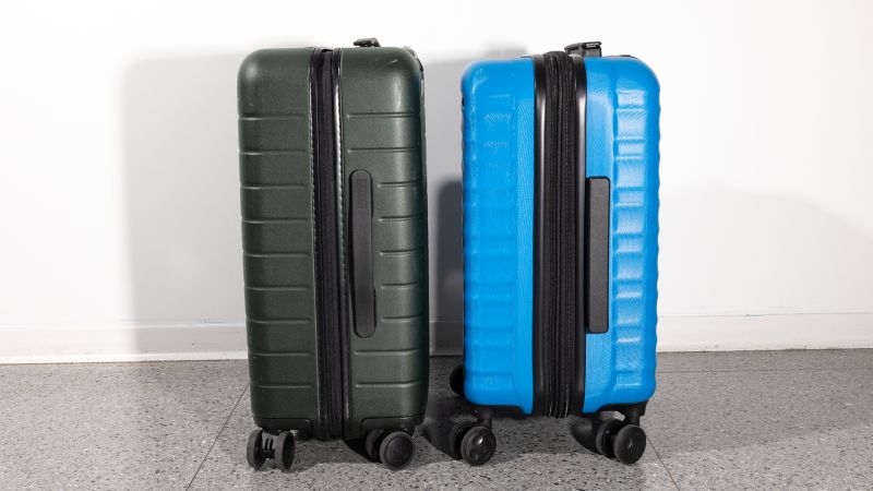 Away Carry On vs. Amazon Basics Hardside Spinner luggage CNN Underscored