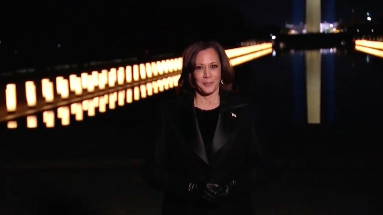 In this screengrab, Vice President Kamala Harris speaks during the Celebrating America Primetime Special on January 20.