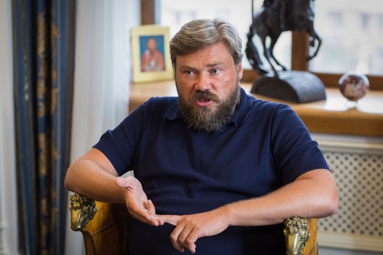 Russian tycoon Konstantin Malofeyev pictured in Moscow, Russia, on August 11, 2020.