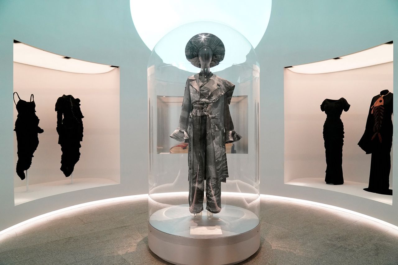 Fashions on display during a press preview of the Met Costume Institute's spring 2024 exhibition "Sleeping Beauties: Reawakening Fashion," on May 6. 