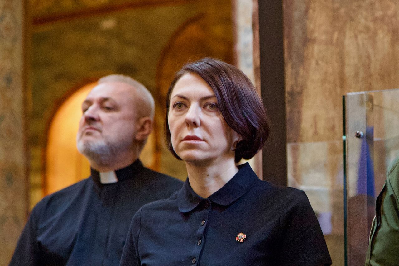 Hanna Maliar attends a ceremony in Kyiv, Ukraine on June 23.