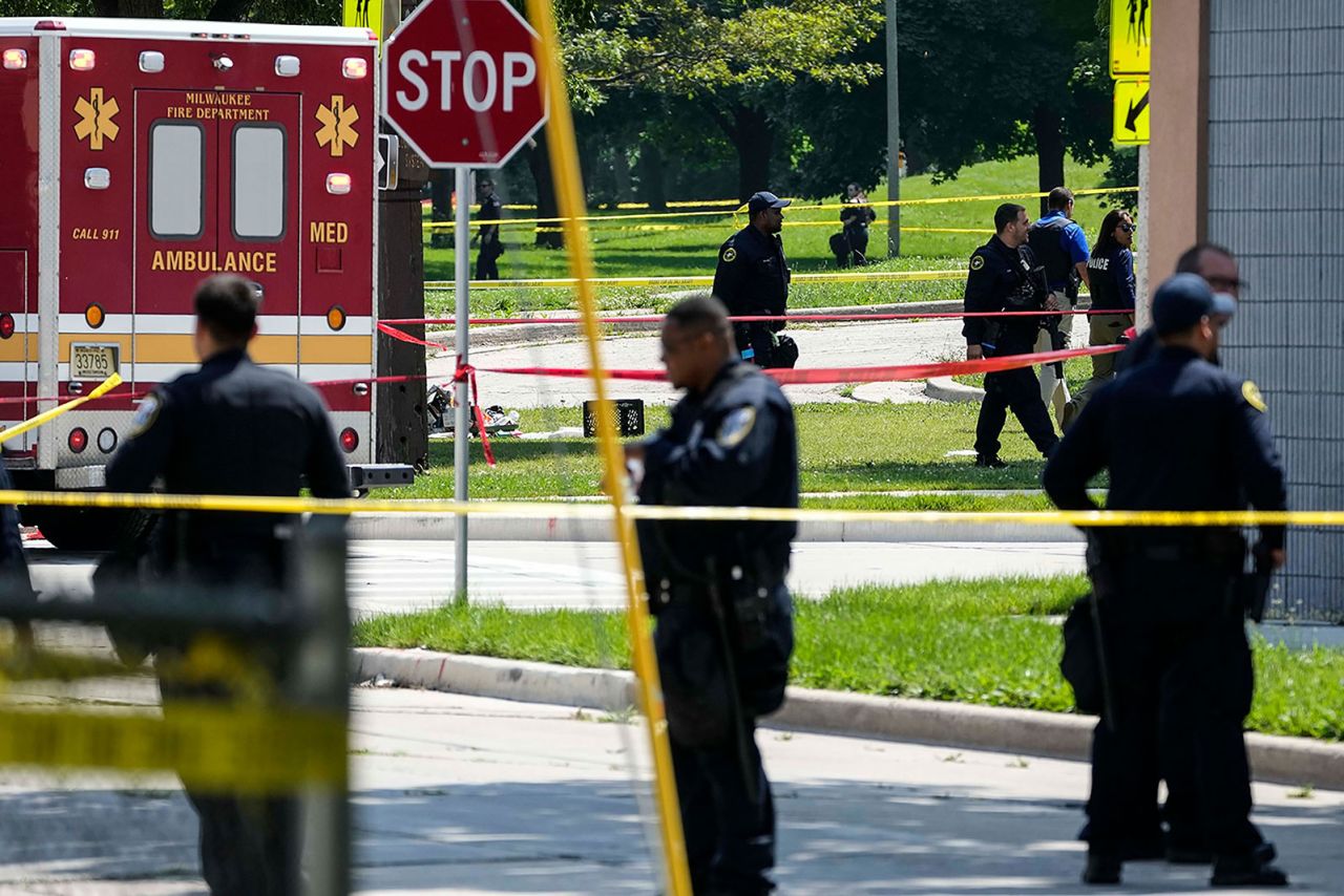 Police are investigating a shooting that occurred near King Park in Milwaukee on Tuesday, July 16. The shooting occurred outside the security perimeter of the Republican National Convention.