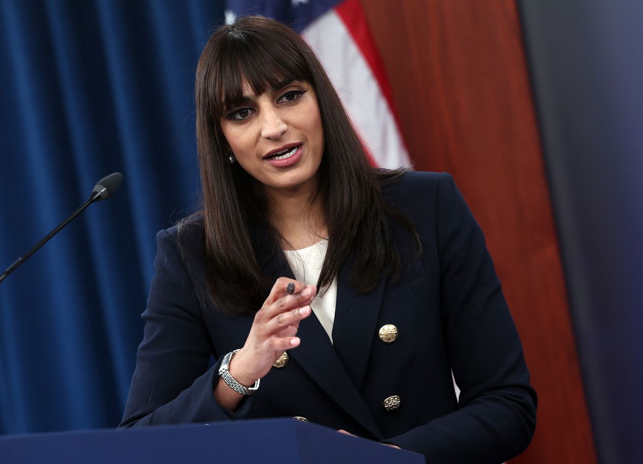 Pentagon Deputy Spokesperson Sabrina Singh holds a press briefing at the Pentagon on January 26, 2023 in Arlington, Virginia.