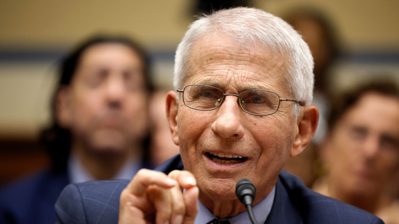 Dr. Anthony Fauci testifies on Monday. 