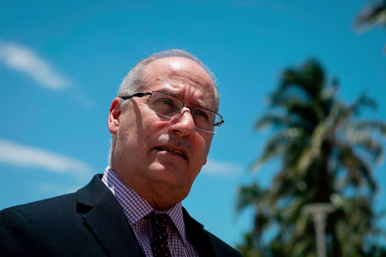 Miami Beach Mayor Dan Gelber speaks during an interview in Miami Beach, Florida, in June.