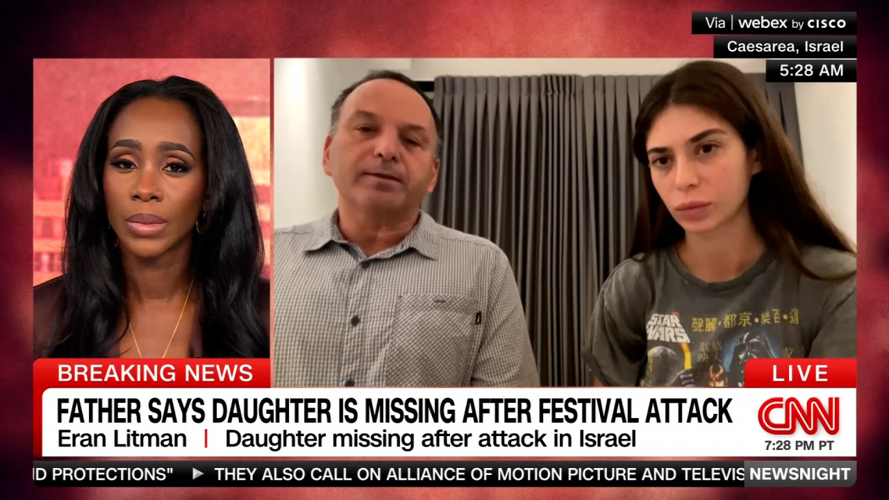 Eran Litman and Yahali Ricardo speak with CNN's Abby Phillip about their missing family member on Monday, October 9, 2023.