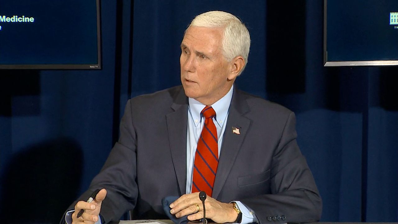 Vice President Mike Pence speaks during an Operation Warp Speed event in Greenville, South Carolina, on December 10.