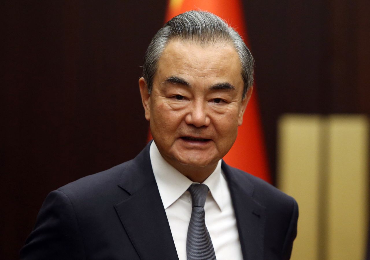 Wang Yi attends a meeting in Ankara, Turkey on July 26.