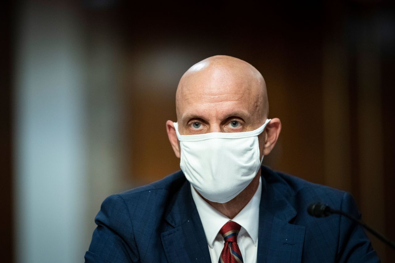 Dr. Stephen Hahn, US Food and Drug Administration commissioner, attends a hearing on June 30 in Washington, DC.