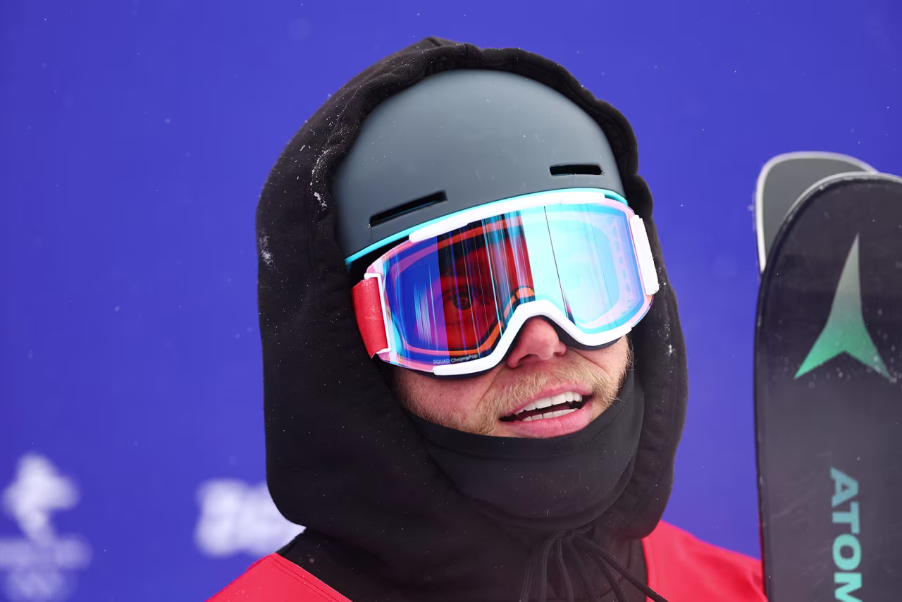 Gus Kenworthy waits for his score to come in during halfpipe qualification on February 17.