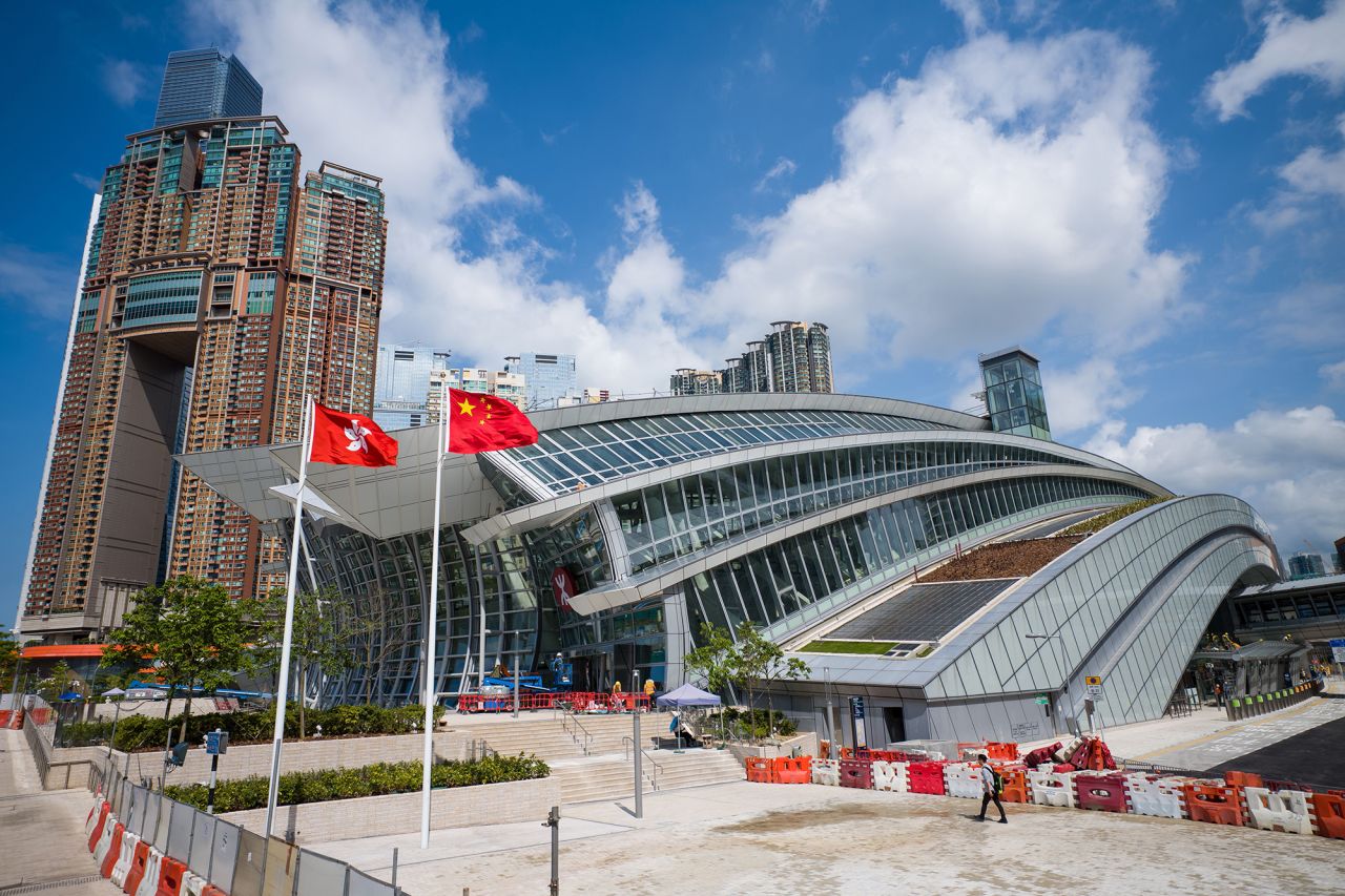 The West Kowloon train station in Hong Kong on September 10, 2018.