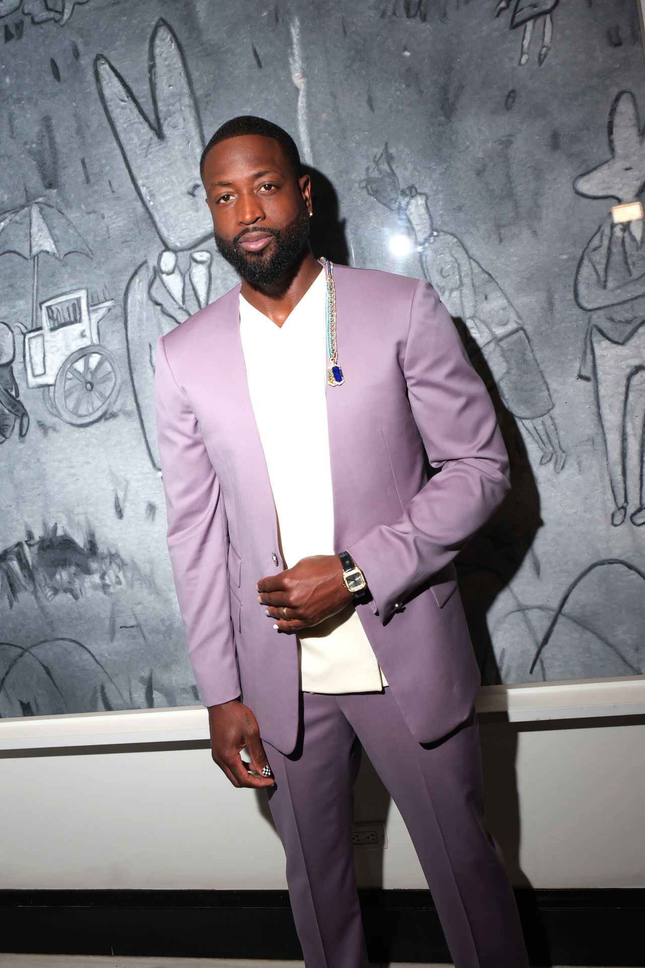 Dwyane Wade at The Carlyle Hotel before the 2024 Met Gala in New York City, on May 6.