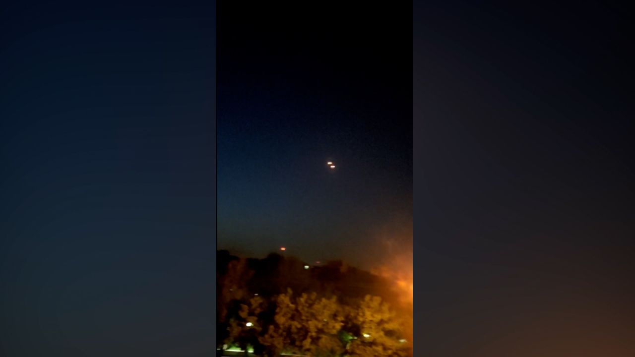 IRGC released a photo that it said showed flashes in the sky of Isfahan,?Iran?following reports of?explosions.