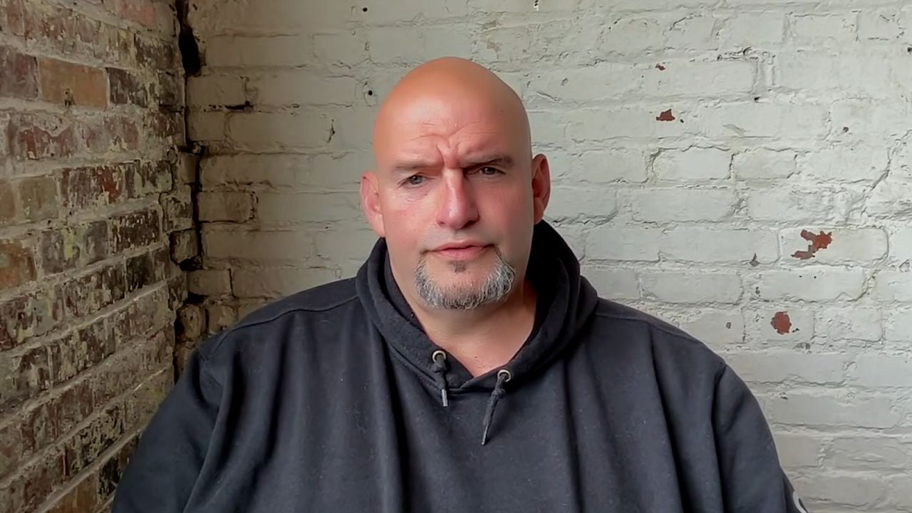 Sen. John Fetterman speaks with CNN on Sunday, April 14. 